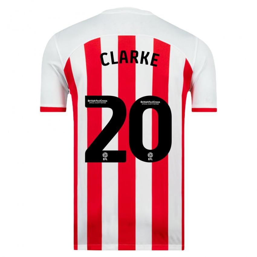 Niño Camiseta Jack Clarke #20 Blanco 1ª Equipación 2023/24 La Camisa México