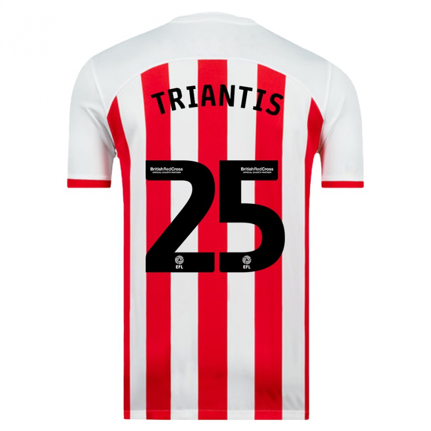 Niño Camiseta Nectarios Triantis #25 Blanco 1ª Equipación 2023/24 La Camisa México