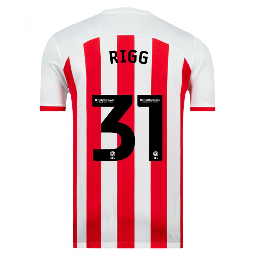 Niño Camiseta Chris Rigg #31 Blanco 1ª Equipación 2023/24 La Camisa México