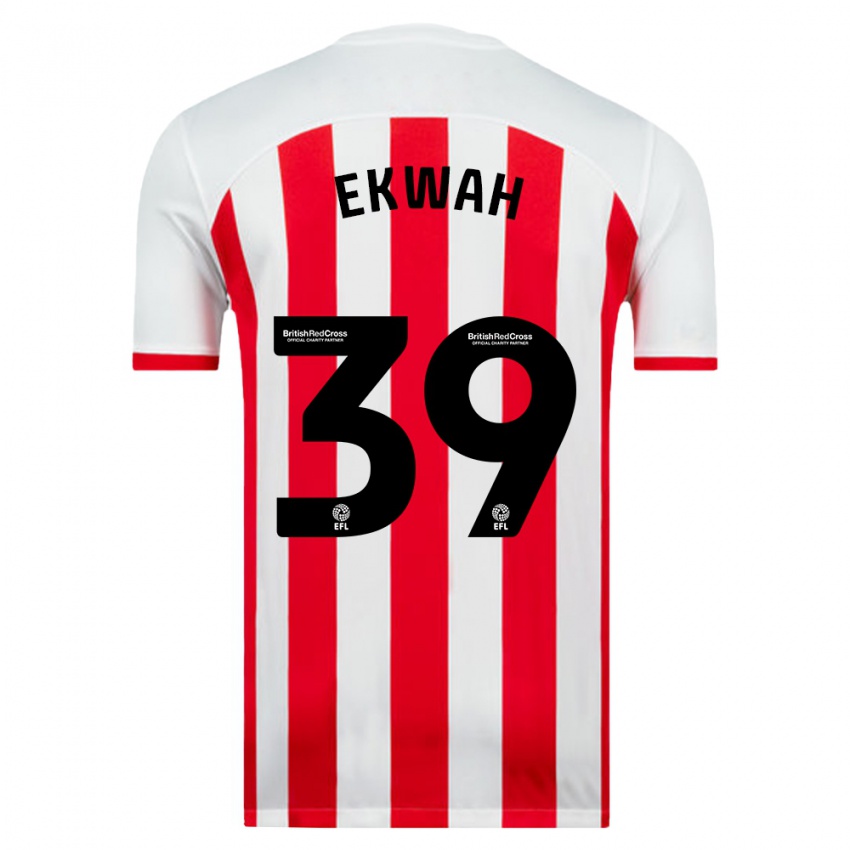 Niño Camiseta Pierre Ekwah #39 Blanco 1ª Equipación 2023/24 La Camisa México