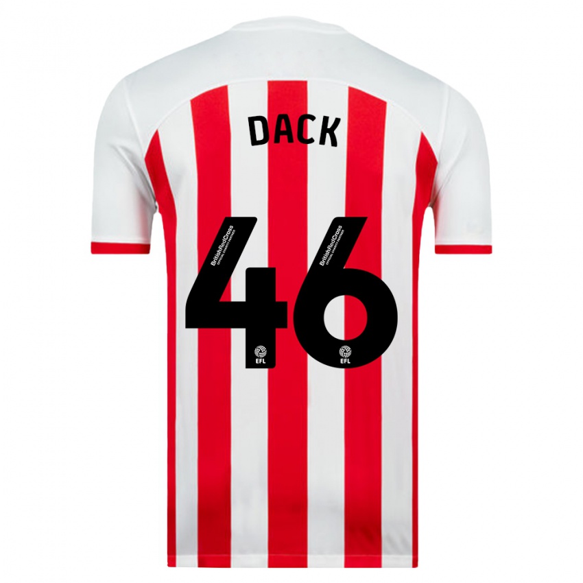 Niño Camiseta Bradley Dack #46 Blanco 1ª Equipación 2023/24 La Camisa México