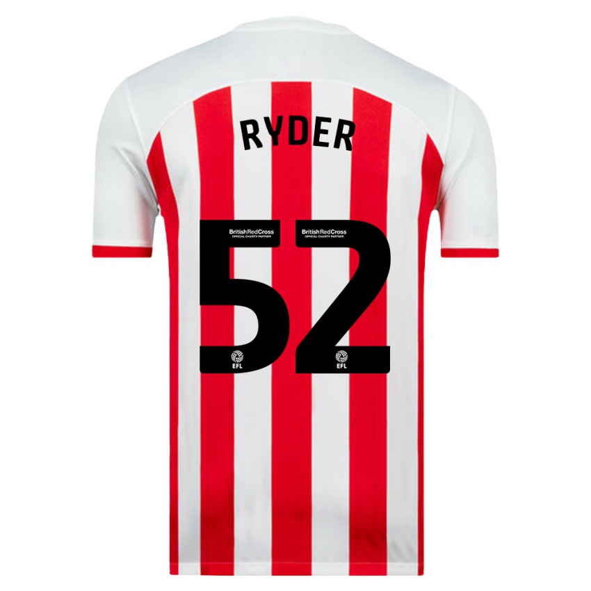 Niño Camiseta Joe Ryder #52 Blanco 1ª Equipación 2023/24 La Camisa México