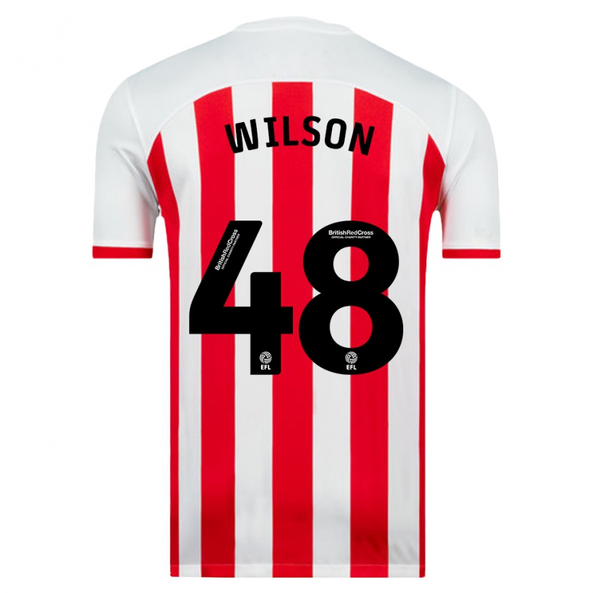 Niño Camiseta Callum Wilson #48 Blanco 1ª Equipación 2023/24 La Camisa México