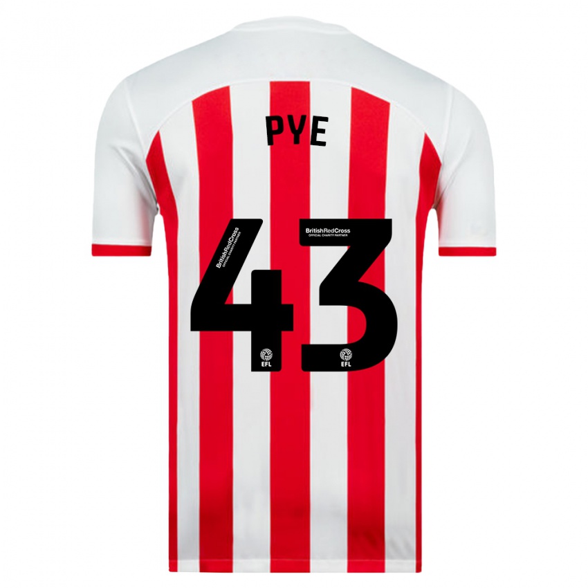 Niño Camiseta Connor Pye #43 Blanco 1ª Equipación 2023/24 La Camisa México