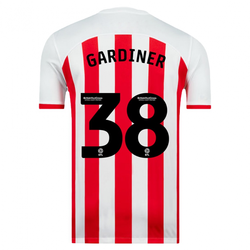 Niño Camiseta Harry Gardiner #38 Blanco 1ª Equipación 2023/24 La Camisa México