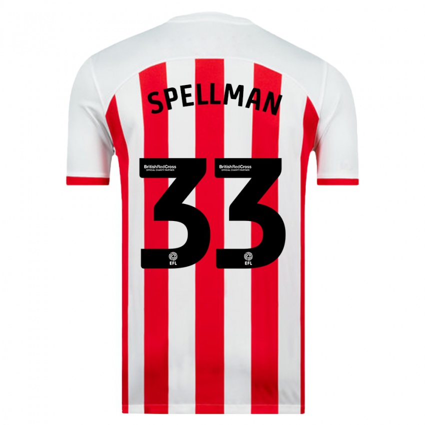 Niño Camiseta Michael Spellman #33 Blanco 1ª Equipación 2023/24 La Camisa México