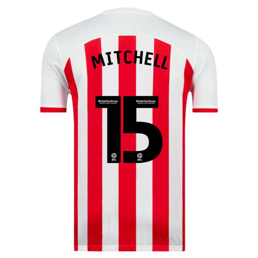 Niño Camiseta Cuba Mitchell #15 Blanco 1ª Equipación 2023/24 La Camisa México