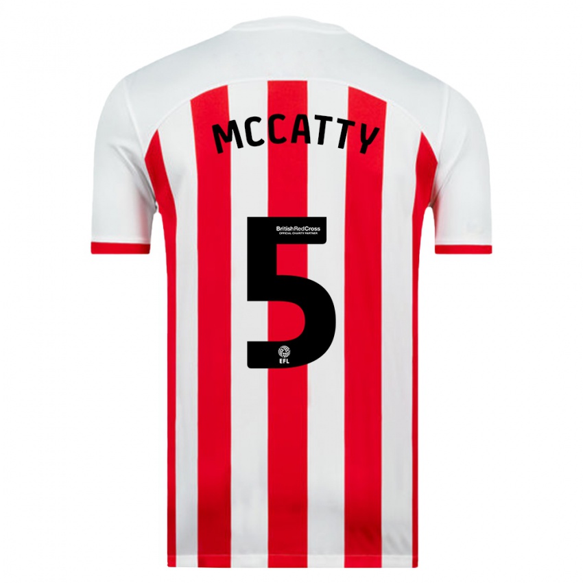 Niño Camiseta Grace Mccatty #5 Blanco 1ª Equipación 2023/24 La Camisa México