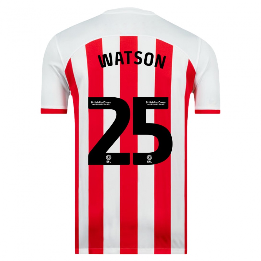 Niño Camiseta Katy Watson #25 Blanco 1ª Equipación 2023/24 La Camisa México