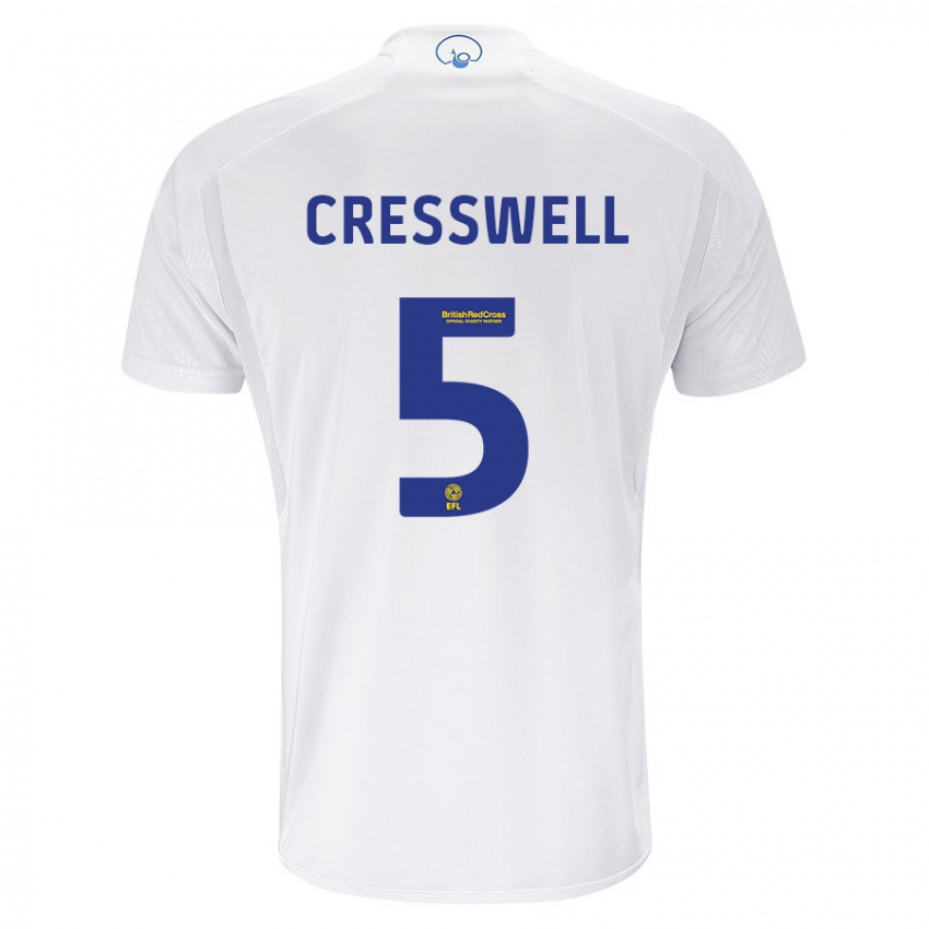 Niño Camiseta Charlie Cresswell #5 Blanco 1ª Equipación 2023/24 La Camisa México