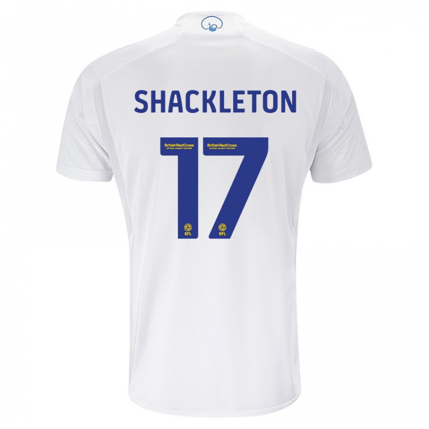 Niño Camiseta Jamie Shackleton #17 Blanco 1ª Equipación 2023/24 La Camisa México