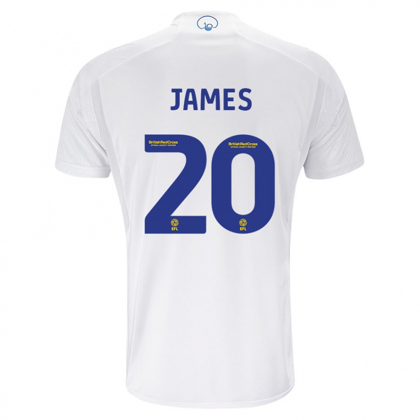 Niño Camiseta Daniel James #20 Blanco 1ª Equipación 2023/24 La Camisa México