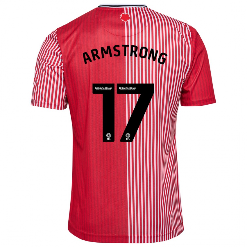 Niño Camiseta Stuart Armstrong #17 Rojo 1ª Equipación 2023/24 La Camisa México