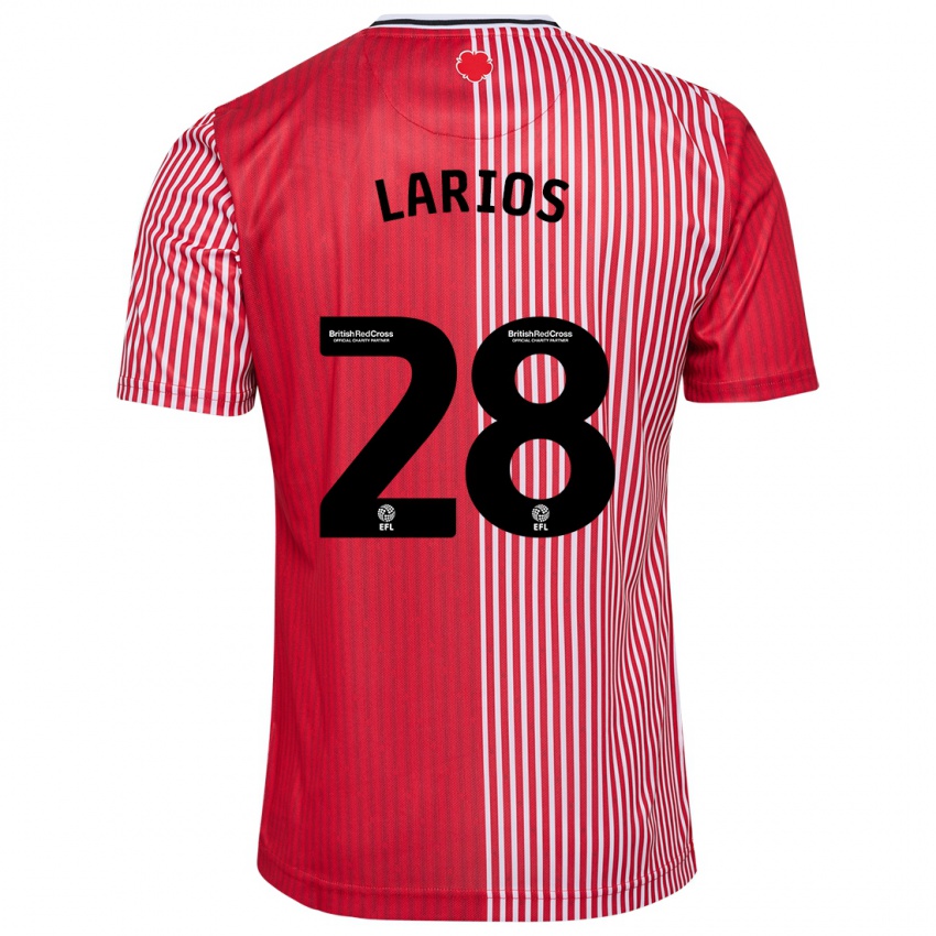 Niño Camiseta Juan Larios #28 Rojo 1ª Equipación 2023/24 La Camisa México