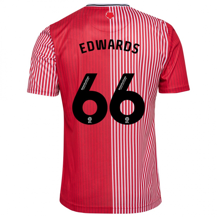 Niño Camiseta Diamond Edwards #66 Rojo 1ª Equipación 2023/24 La Camisa México