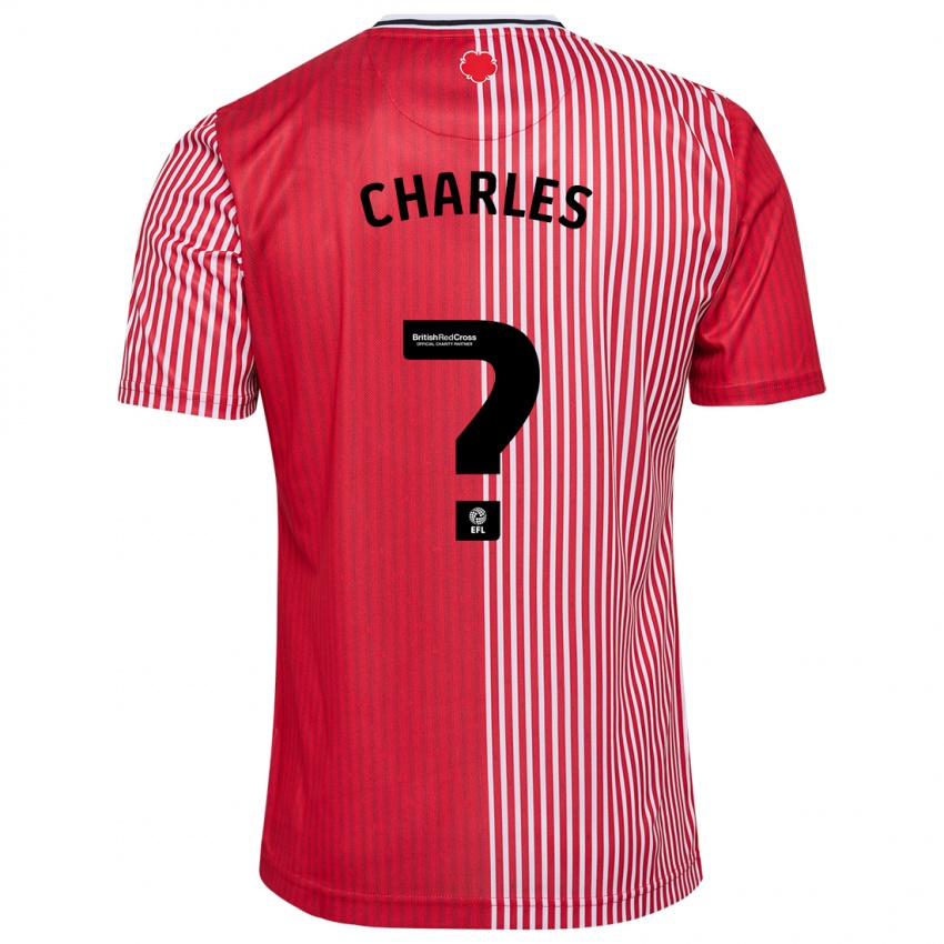 Niño Camiseta Brandon Charles #0 Rojo 1ª Equipación 2023/24 La Camisa México