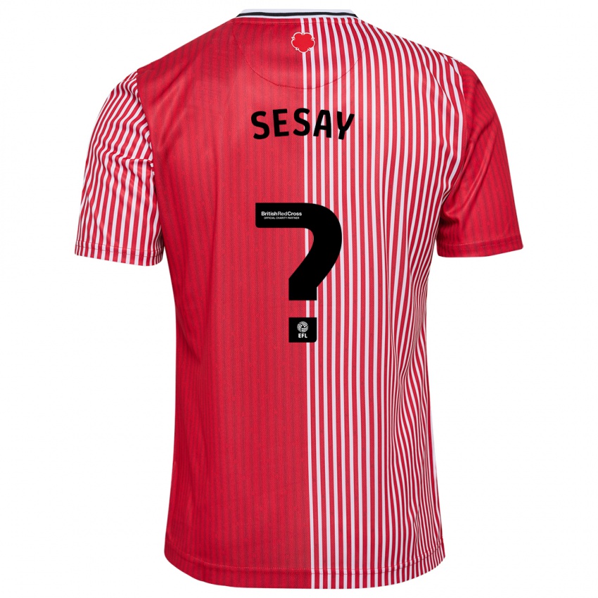 Niño Camiseta Moses Sesay #0 Rojo 1ª Equipación 2023/24 La Camisa México