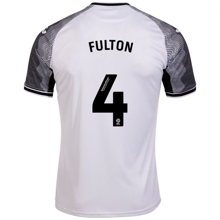 Niño Camiseta Jay Fulton #4 Blanco 1ª Equipación 2023/24 La Camisa México