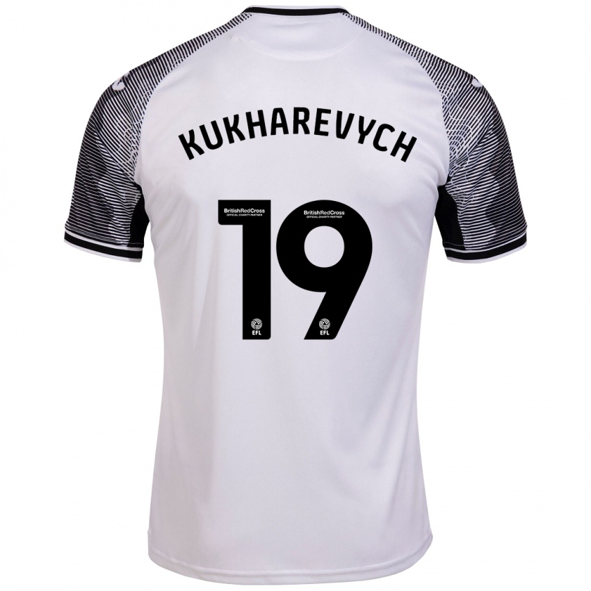 Niño Camiseta Mykola Kukharevych #19 Blanco 1ª Equipación 2023/24 La Camisa México