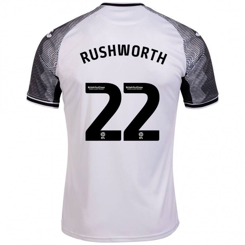 Niño Camiseta Carl Rushworth #22 Blanco 1ª Equipación 2023/24 La Camisa México