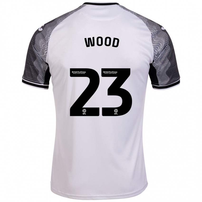 Niño Camiseta Nathan Wood #23 Blanco 1ª Equipación 2023/24 La Camisa México