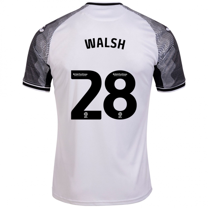 Niño Camiseta Liam Walsh #28 Blanco 1ª Equipación 2023/24 La Camisa México