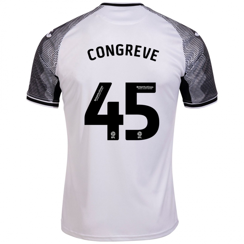 Niño Camiseta Cameron Congreve #45 Blanco 1ª Equipación 2023/24 La Camisa México