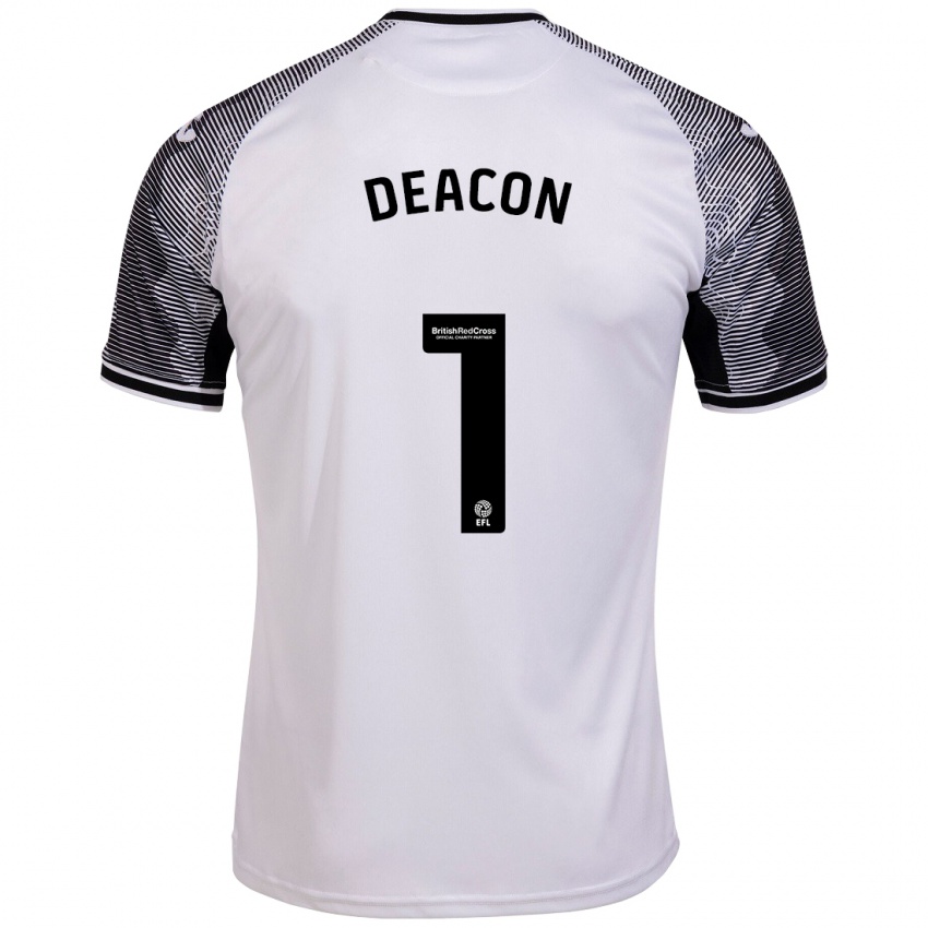 Niño Camiseta Chelsea Deacon #1 Blanco 1ª Equipación 2023/24 La Camisa México