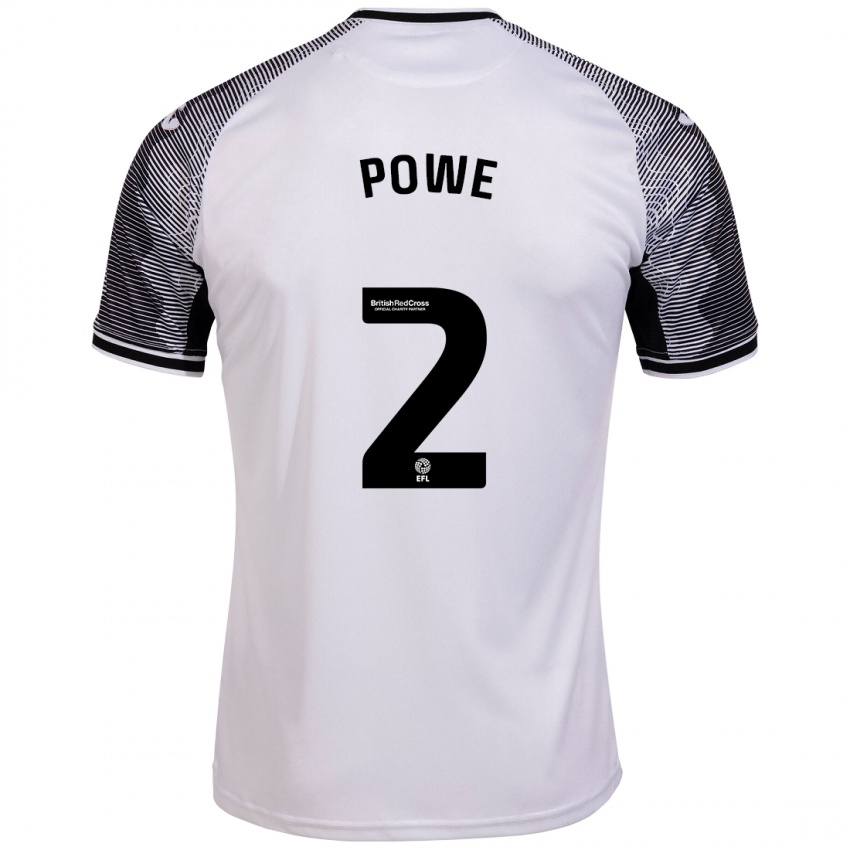 Niño Camiseta Alicia Powe #2 Blanco 1ª Equipación 2023/24 La Camisa México