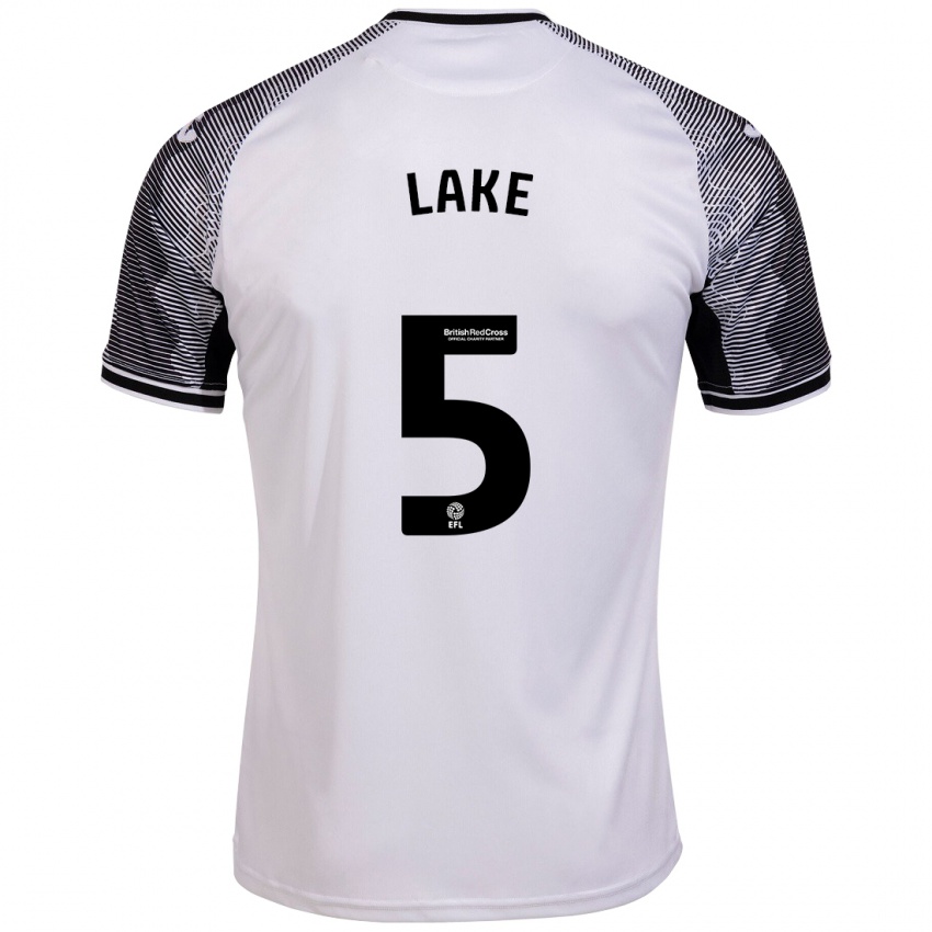 Niño Camiseta Ellie Lake #5 Blanco 1ª Equipación 2023/24 La Camisa México