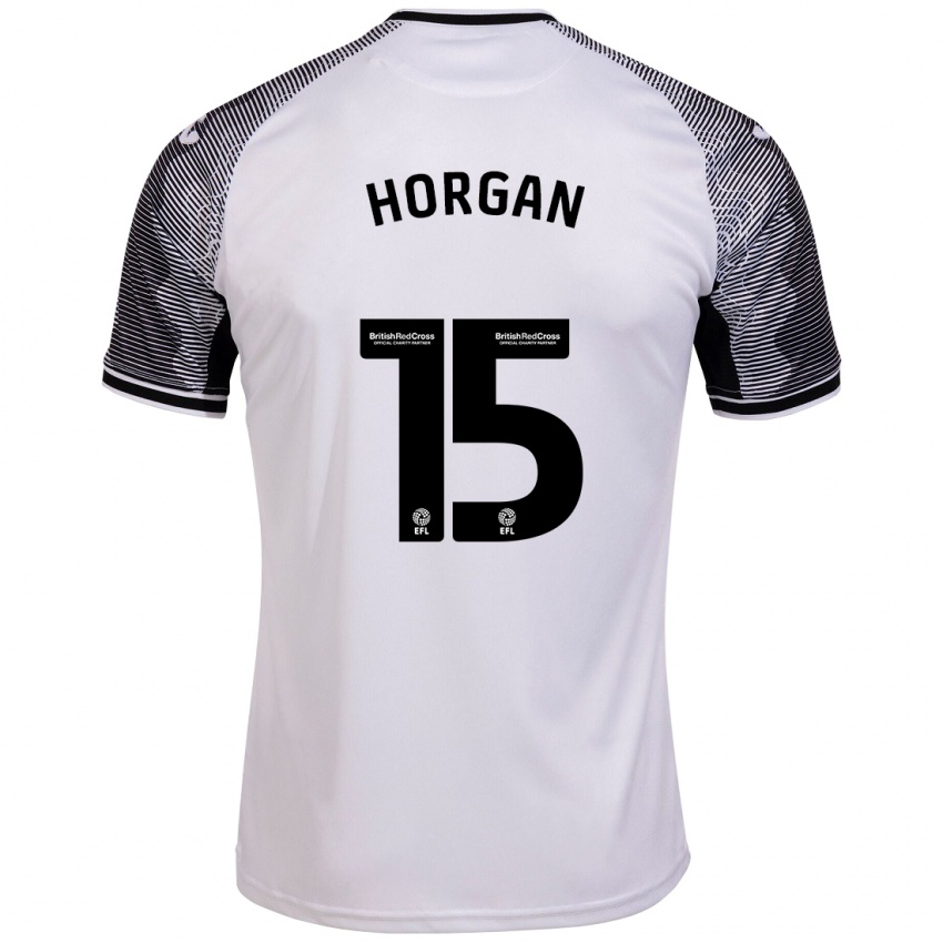 Niño Camiseta Gwenan Horgan #15 Blanco 1ª Equipación 2023/24 La Camisa México