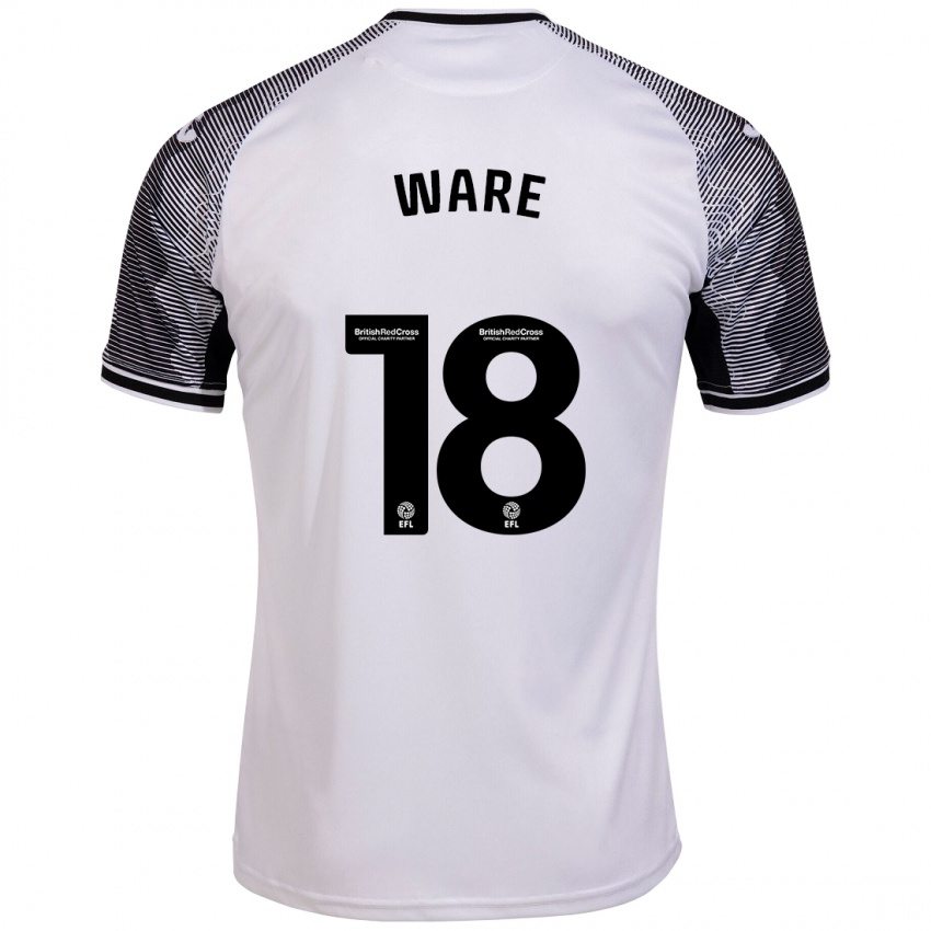 Niño Camiseta Phoebe Ware #18 Blanco 1ª Equipación 2023/24 La Camisa México