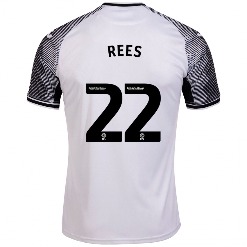 Niño Camiseta Nia Rees #22 Blanco 1ª Equipación 2023/24 La Camisa México