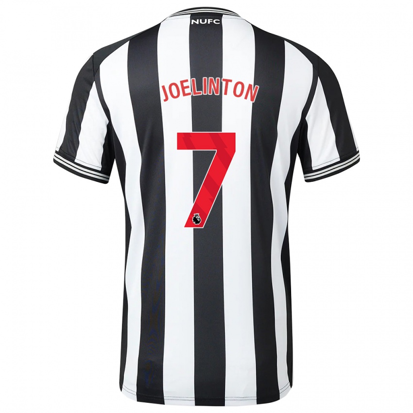 Niño Camiseta Joelinton #7 Blanco Negro 1ª Equipación 2023/24 La Camisa México