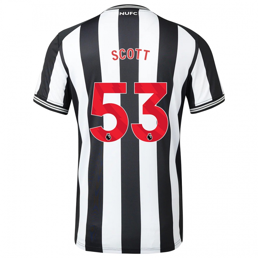 Niño Camiseta Joshua Scott #53 Blanco Negro 1ª Equipación 2023/24 La Camisa México