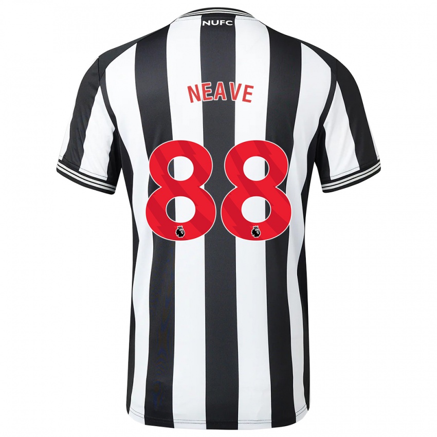 Niño Camiseta Sean Neave #88 Blanco Negro 1ª Equipación 2023/24 La Camisa México