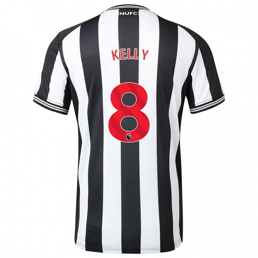 Niño Camiseta Emma Kelly #8 Blanco Negro 1ª Equipación 2023/24 La Camisa México