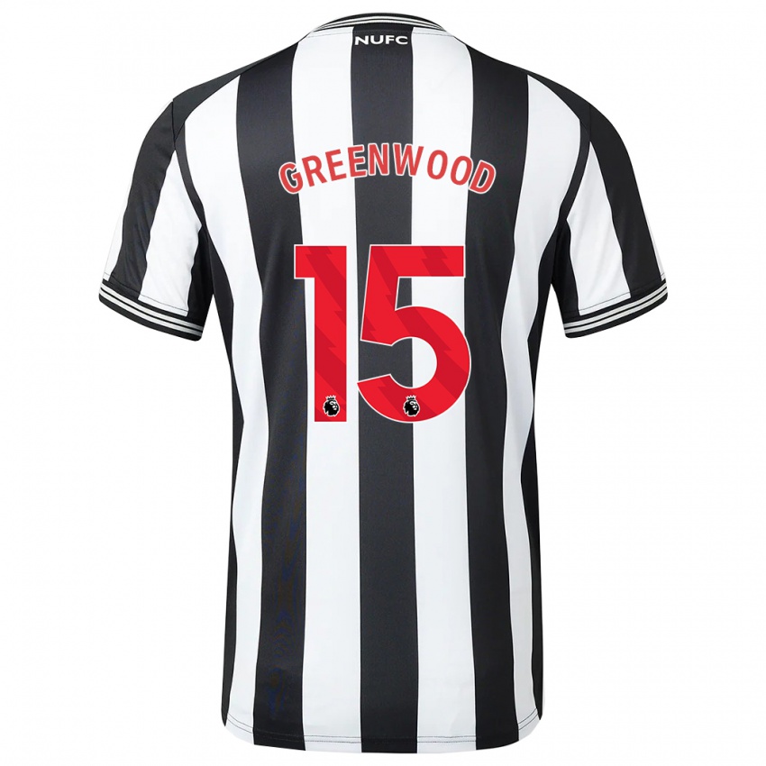 Niño Camiseta Hannah Greenwood #15 Blanco Negro 1ª Equipación 2023/24 La Camisa México