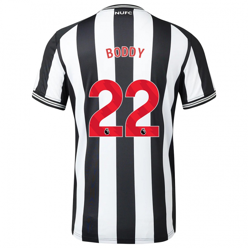 Niño Camiseta Elysia Boddy #22 Blanco Negro 1ª Equipación 2023/24 La Camisa México