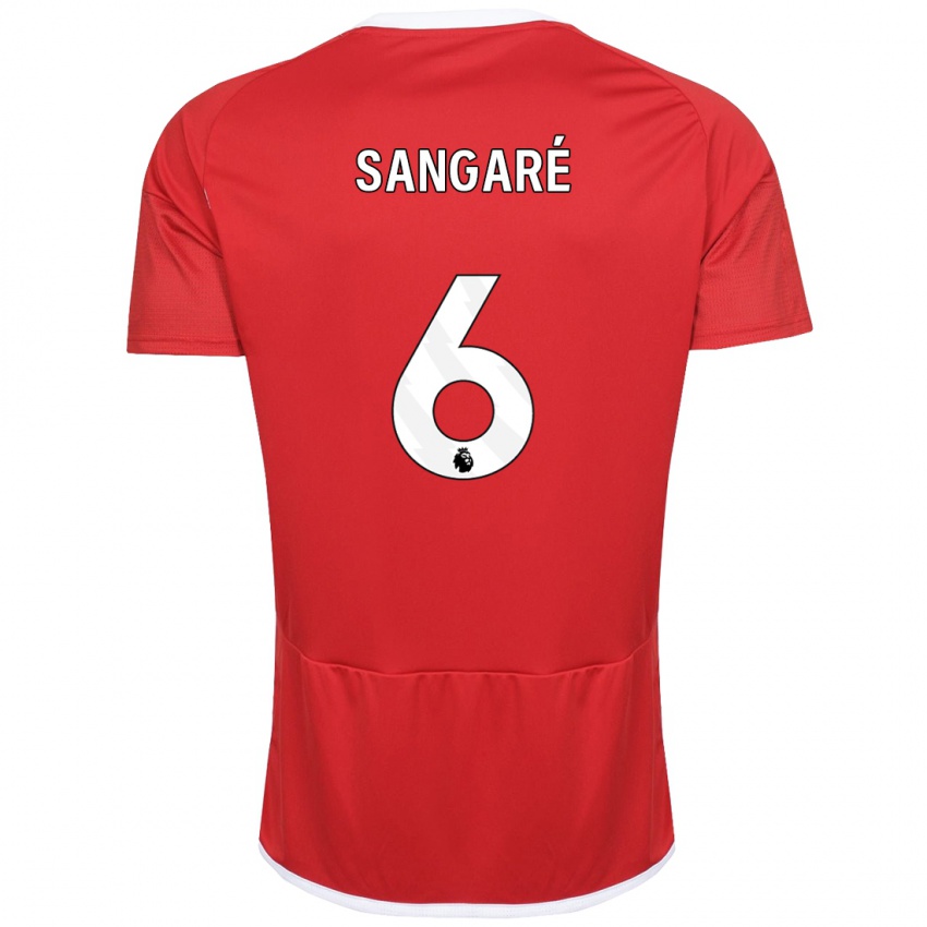 Niño Camiseta Ibrahim Sangare #6 Rojo 1ª Equipación 2023/24 La Camisa México