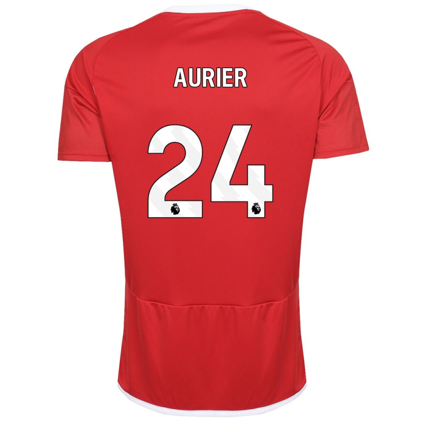 Niño Camiseta Serge Aurier #24 Rojo 1ª Equipación 2023/24 La Camisa México