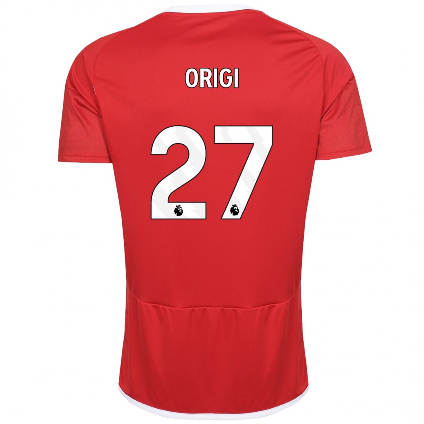 Niño Camiseta Divock Origi #27 Rojo 1ª Equipación 2023/24 La Camisa México