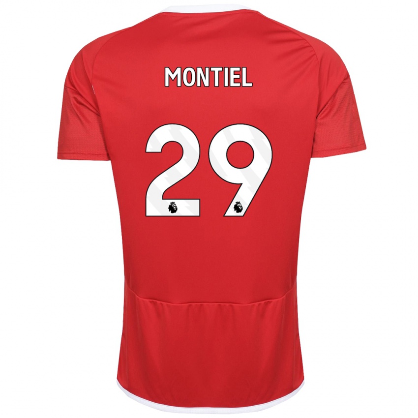 Niño Camiseta Gonzalo Montiel #29 Rojo 1ª Equipación 2023/24 La Camisa México