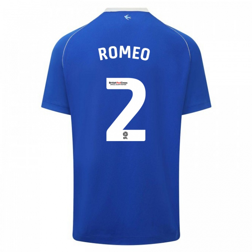 Niño Camiseta Mahlon Romeo #2 Azul 1ª Equipación 2023/24 La Camisa México