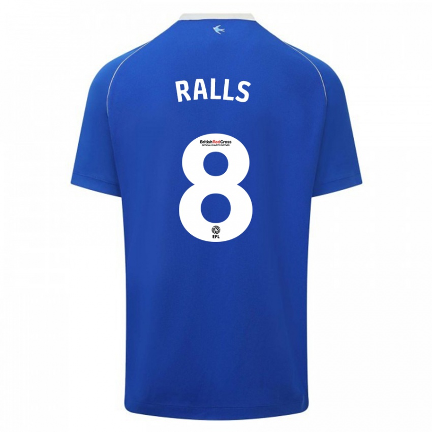 Niño Camiseta Joe Ralls #8 Azul 1ª Equipación 2023/24 La Camisa México