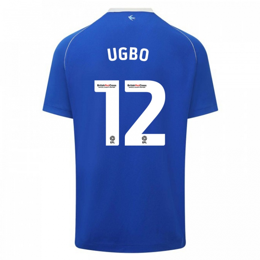 Niño Camiseta Iké Ugbo #12 Azul 1ª Equipación 2023/24 La Camisa México