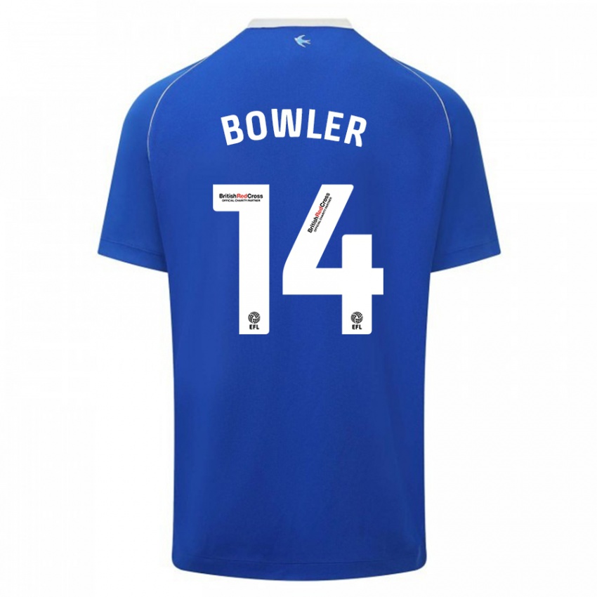 Niño Camiseta Josh Bowler #14 Azul 1ª Equipación 2023/24 La Camisa México