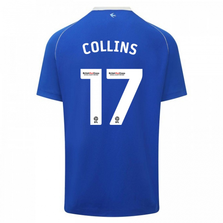 Niño Camiseta Jamilu Collins #17 Azul 1ª Equipación 2023/24 La Camisa México