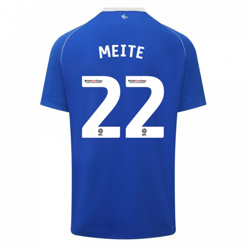 Niño Camiseta Yakou Méïté #22 Azul 1ª Equipación 2023/24 La Camisa México