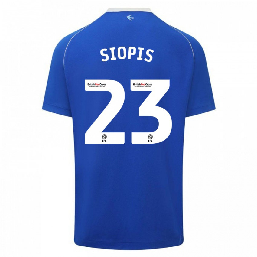 Niño Camiseta Manolis Siopis #23 Azul 1ª Equipación 2023/24 La Camisa México